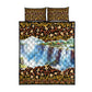 Zambian Heritage Independence 1964 Quilt Bed Set Traditional African Seamless Pattern