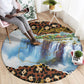 Zambian Heritage Independence 1964 Round Carpet Traditional African Seamless Pattern