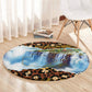 Zambian Heritage Independence 1964 Round Carpet Traditional African Seamless Pattern
