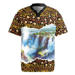 Zambian Heritage Independence 1964 Rugby Jersey Traditional African Seamless Pattern