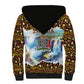 Zambian Heritage Independence 1964 Sherpa Hoodie Traditional African Seamless Pattern