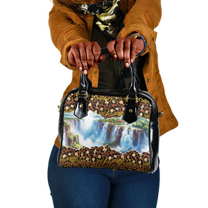 Zambian Heritage Independence 1964 Shoulder Handbag Traditional African Seamless Pattern