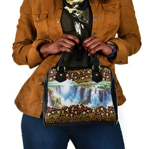 Zambian Heritage Independence 1964 Shoulder Handbag Traditional African Seamless Pattern