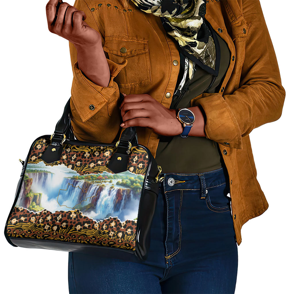 Zambian Heritage Independence 1964 Shoulder Handbag Traditional African Seamless Pattern