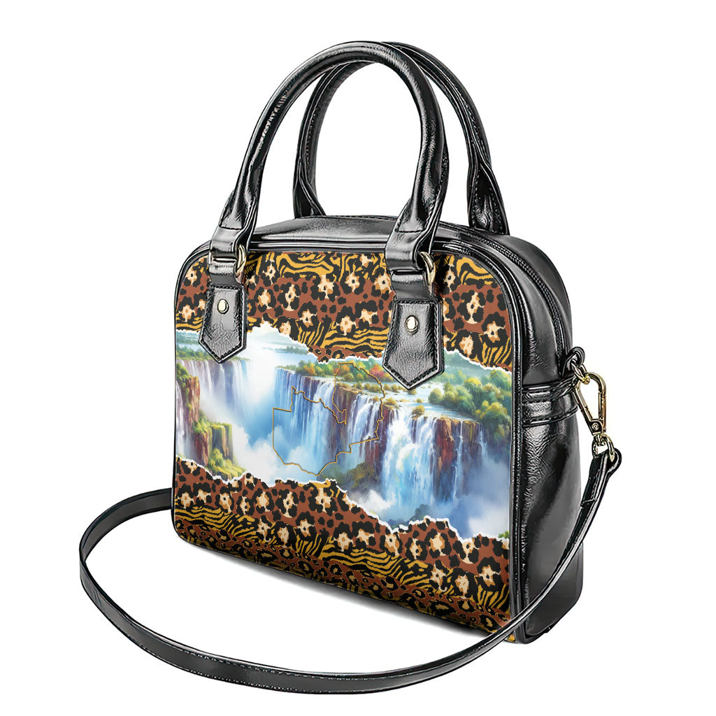 Zambian Heritage Independence 1964 Shoulder Handbag Traditional African Seamless Pattern