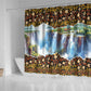 Zambian Heritage Independence 1964 Shower Curtain Traditional African Seamless Pattern