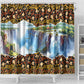 Zambian Heritage Independence 1964 Shower Curtain Traditional African Seamless Pattern