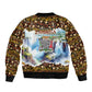 Zambian Heritage Independence 1964 Sleeve Zip Bomber Jacket Traditional African Seamless Pattern