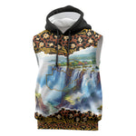Zambian Heritage Independence 1964 Sleeveless Hoodie Traditional African Seamless Pattern