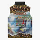 Zambian Heritage Independence 1964 Sleeveless Puffer Jacket Traditional African Seamless Pattern