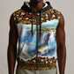 Zambian Heritage Independence 1964 Sleeveless Zip Hoodie Traditional African Seamless Pattern