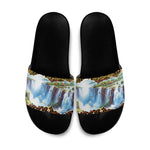 Zambian Heritage Independence 1964 Slide Sandals Traditional African Seamless Pattern