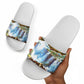 Zambian Heritage Independence 1964 Slide Sandals Traditional African Seamless Pattern