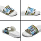Zambian Heritage Independence 1964 Slide Sandals Traditional African Seamless Pattern