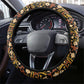 Zambian Heritage Independence 1964 Steering Wheel Cover Traditional African Seamless Pattern