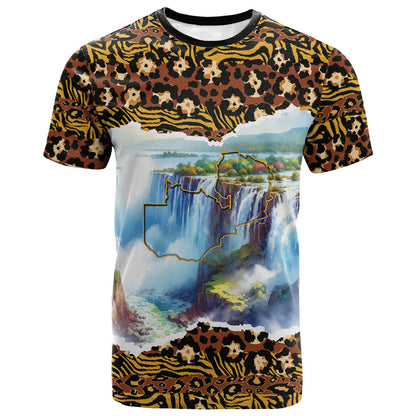 Zambian Heritage Independence 1964 T shirt Traditional African Seamless Pattern