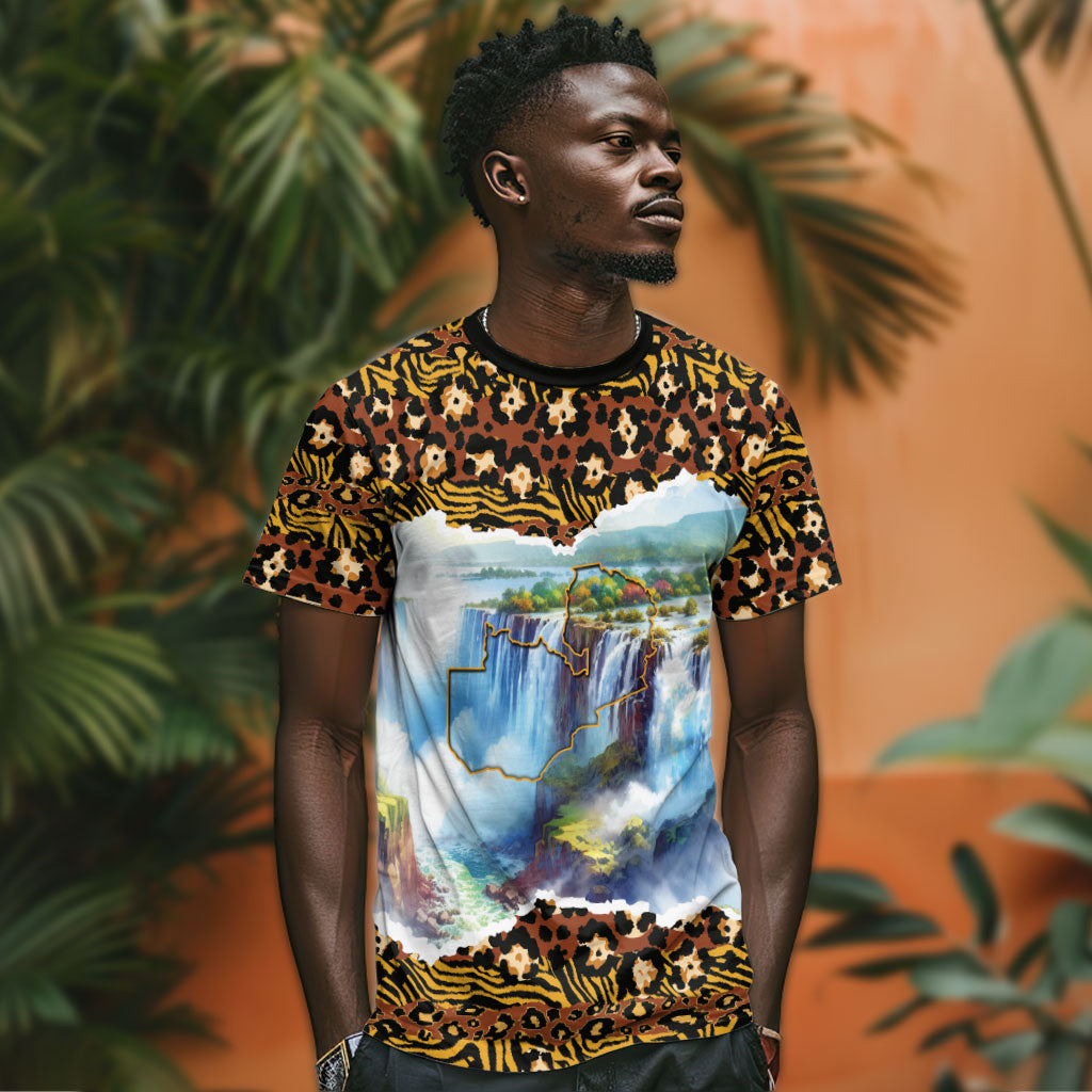 Zambian Heritage Independence 1964 T shirt Traditional African Seamless Pattern