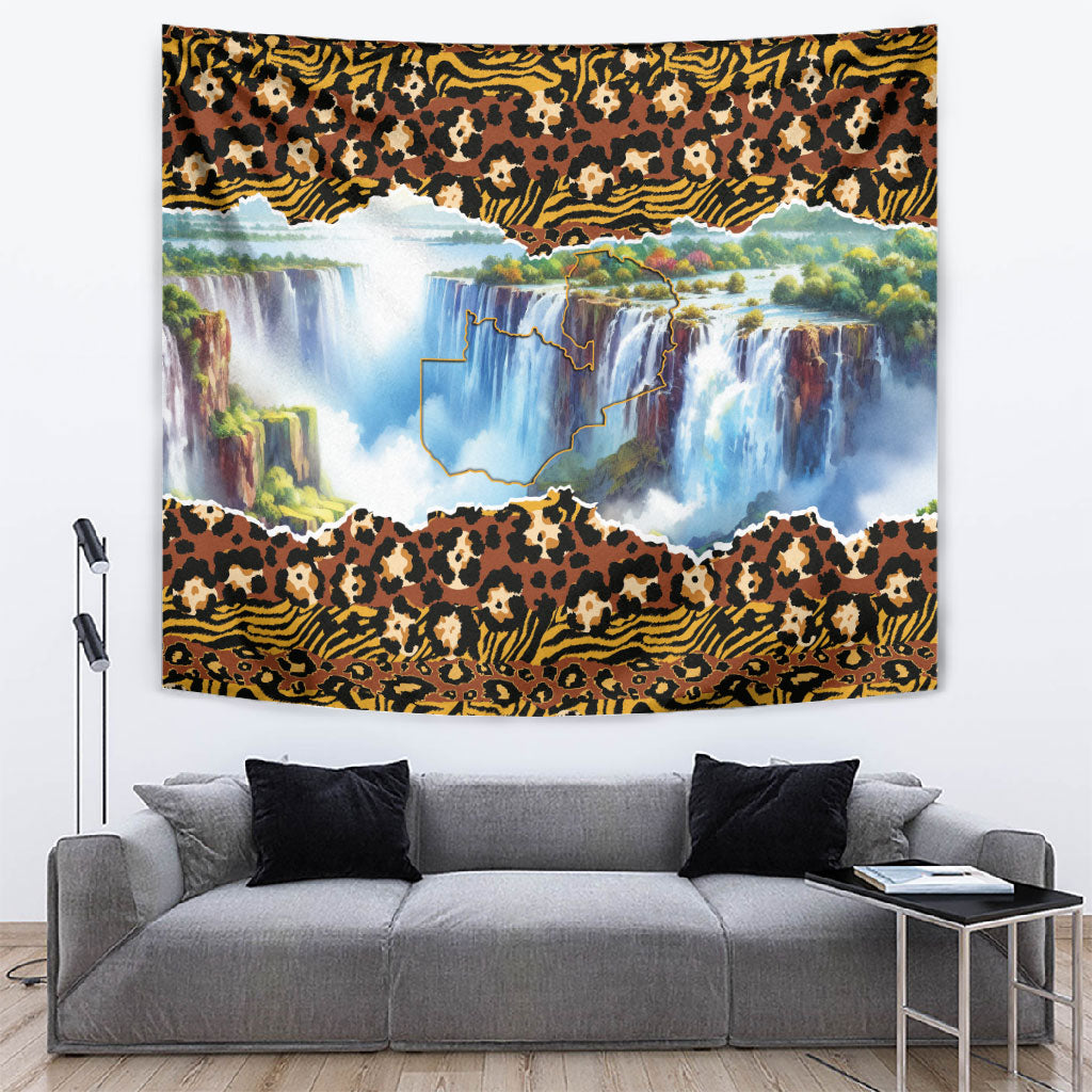 Zambian Heritage Independence 1964 Tapestry Traditional African Seamless Pattern