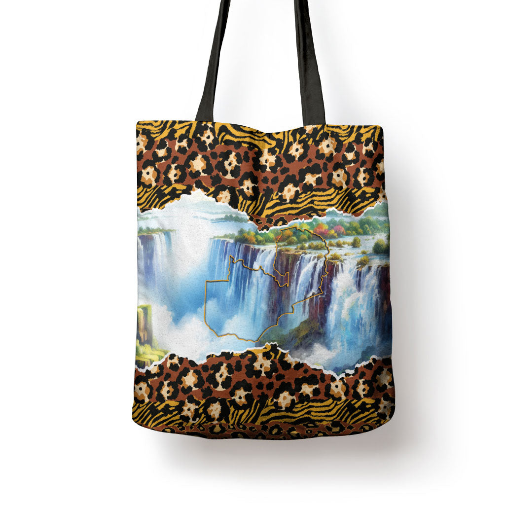 Zambian Heritage Independence 1964 Tote Bag Traditional African Seamless Pattern