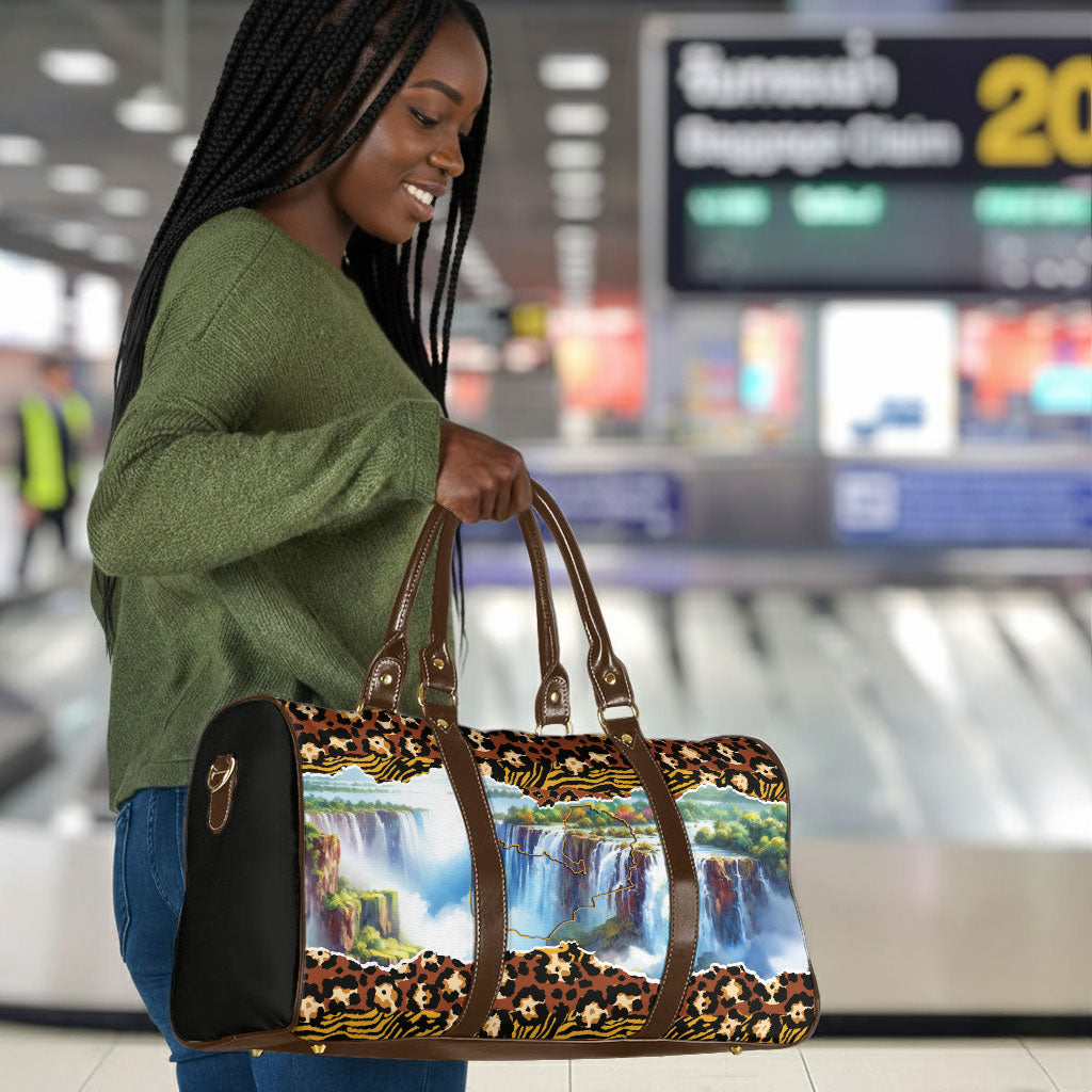 Zambian Heritage Independence 1964 Travel Bag Traditional African Seamless Pattern