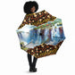 Zambian Heritage Independence 1964 Umbrella Traditional African Seamless Pattern