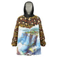 Zambian Heritage Independence 1964 Wearable Blanket Hoodie Traditional African Seamless Pattern
