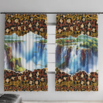 Zambian Heritage Independence 1964 Window Curtain Traditional African Seamless Pattern