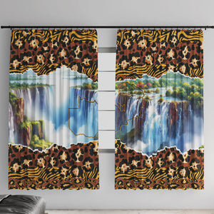 Zambian Heritage Independence 1964 Window Curtain Traditional African Seamless Pattern