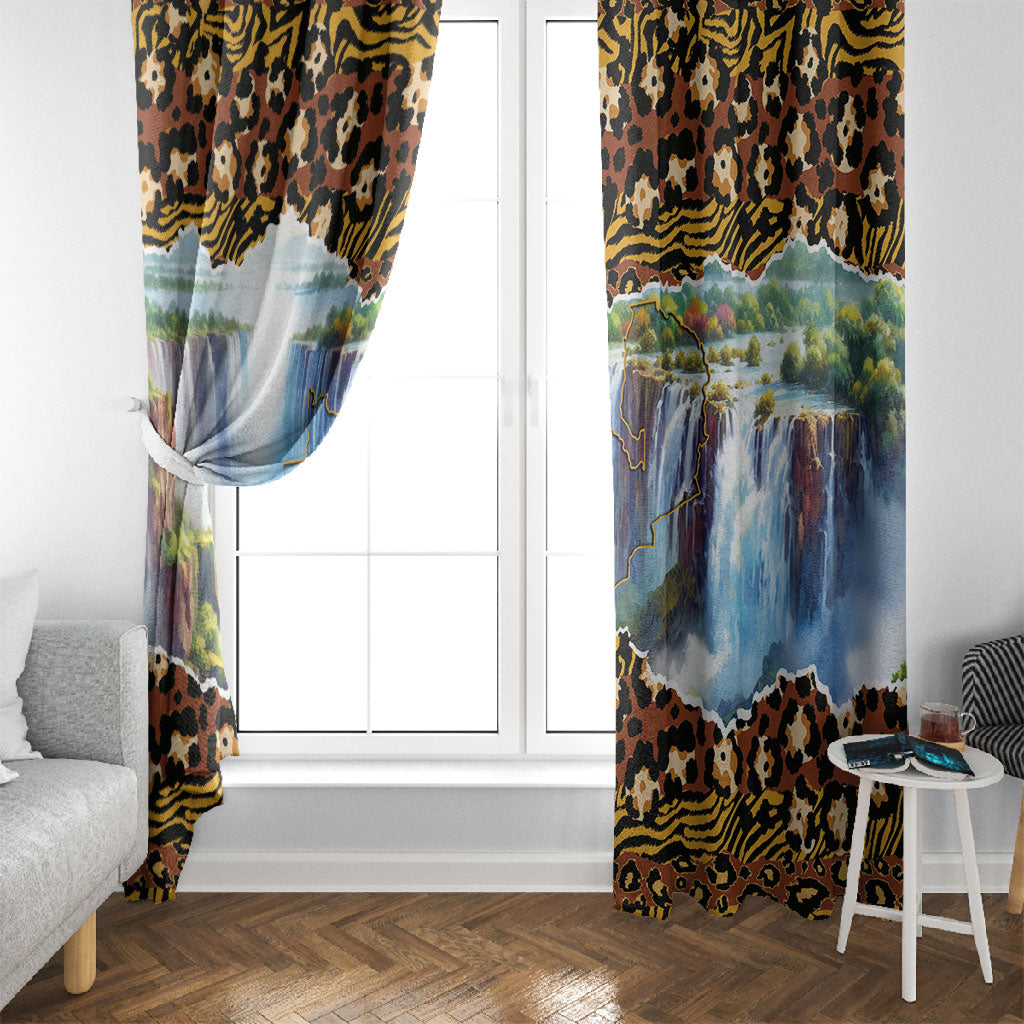 Zambian Heritage Independence 1964 Window Curtain Traditional African Seamless Pattern