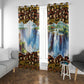 Zambian Heritage Independence 1964 Window Curtain Traditional African Seamless Pattern