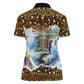 Zambian Heritage Independence 1964 Women Polo Shirt Traditional African Seamless Pattern