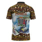 Zambian Heritage Independence 1964 Zipper Polo Shirt Traditional African Seamless Pattern