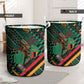 Zambia Victoria Falls Laundry Basket Indigenous Wild Animal Skins Tribal Patchwork