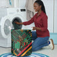 Zambia Victoria Falls Laundry Basket Indigenous Wild Animal Skins Tribal Patchwork
