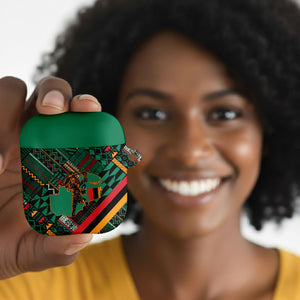 Zambia Victoria Falls AirPods Case Indigenous Wild Animal Skins Tribal Patchwork