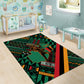 Zambia Victoria Falls Area Rug Indigenous Wild Animal Skins Tribal Patchwork