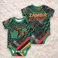 Zambia Victoria Falls Baby Onesie Indigenous Wild Animal Skins Tribal Patchwork