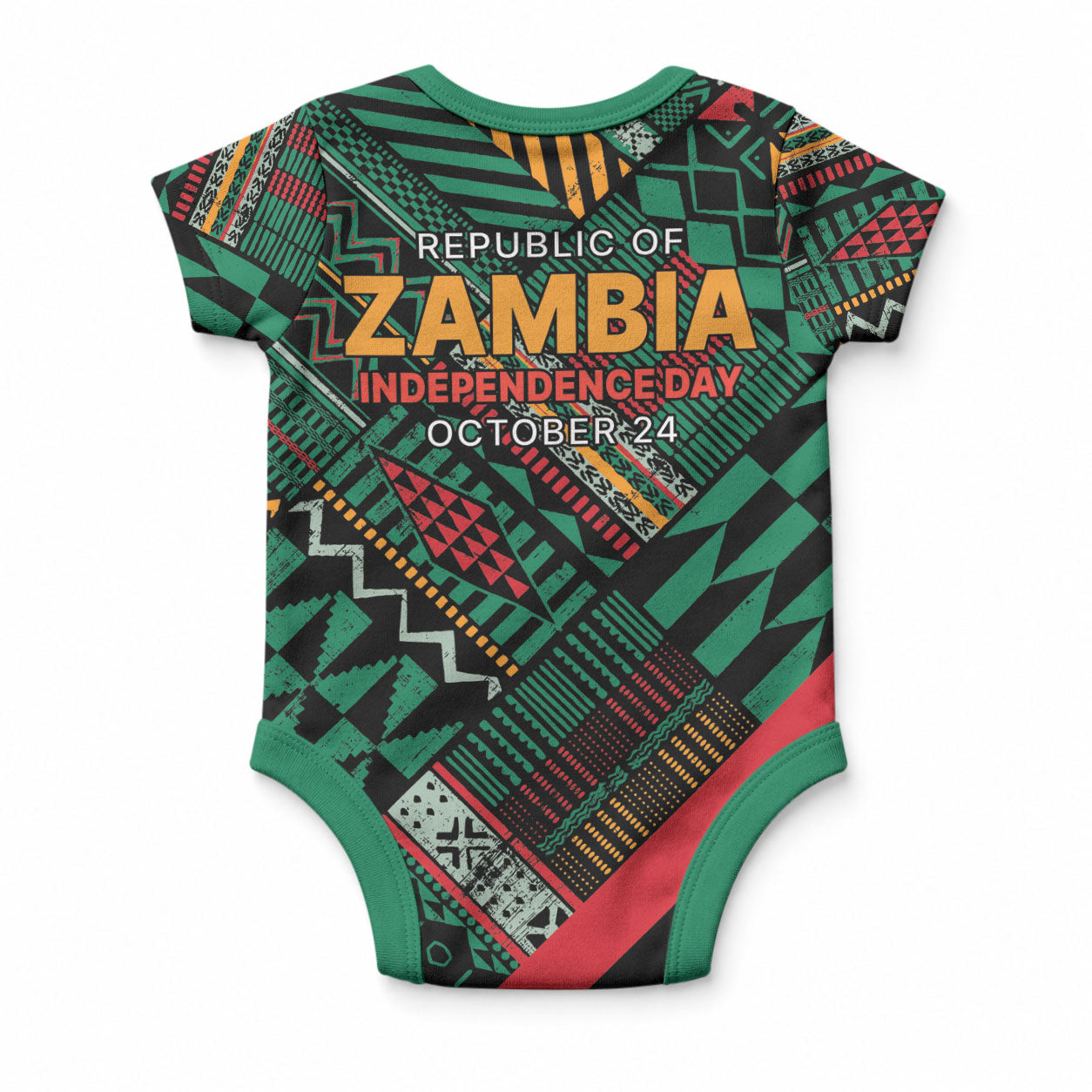 Zambia Victoria Falls Baby Onesie Indigenous Wild Animal Skins Tribal Patchwork