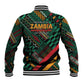 Zambia Victoria Falls Baseball Jacket Indigenous Wild Animal Skins Tribal Patchwork