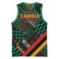 Zambia Victoria Falls Basketball Jersey Indigenous Wild Animal Skins Tribal Patchwork