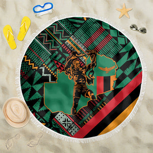 Zambia Victoria Falls Beach Blanket Indigenous Wild Animal Skins Tribal Patchwork