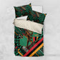 Zambia Victoria Falls Bedding Set Indigenous Wild Animal Skins Tribal Patchwork