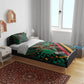 Zambia Victoria Falls Bedding Set Indigenous Wild Animal Skins Tribal Patchwork