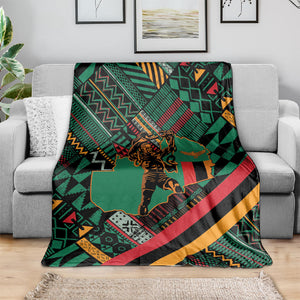 Zambia Victoria Falls Blanket Indigenous Wild Animal Skins Tribal Patchwork