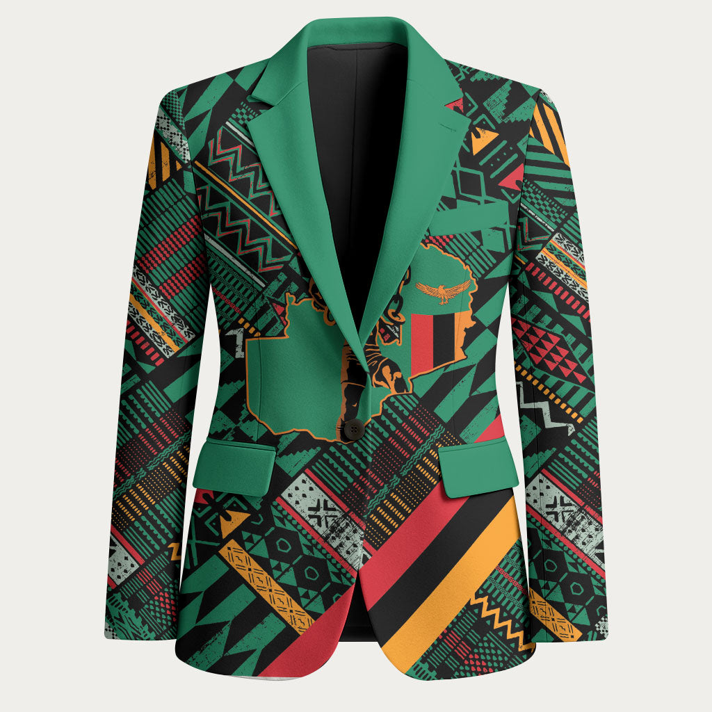Zambia Victoria Falls Blazer Indigenous Wild Animal Skins Tribal Patchwork