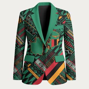 Zambia Victoria Falls Blazer Indigenous Wild Animal Skins Tribal Patchwork