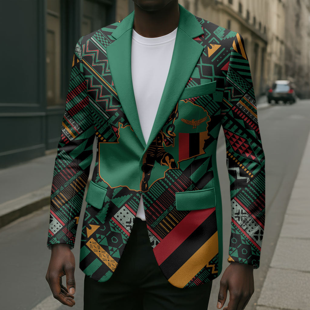 Zambia Victoria Falls Blazer Indigenous Wild Animal Skins Tribal Patchwork