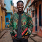 Zambia Victoria Falls Bomber Jacket Indigenous Wild Animal Skins Tribal Patchwork