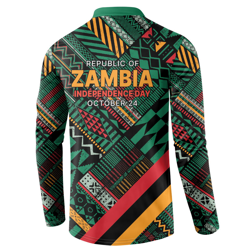 Zambia Victoria Falls Button Sweatshirt Indigenous Wild Animal Skins Tribal Patchwork