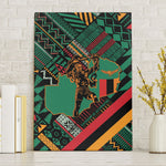 Zambia Victoria Falls Canvas Wall Art Indigenous Wild Animal Skins Tribal Patchwork
